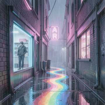 霓虹冷雨巷