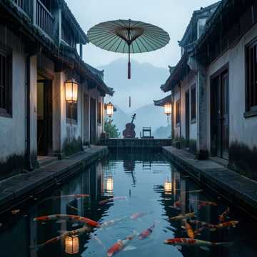 长亭烟雨-版本2