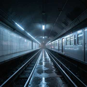 Neon Subway Sleep