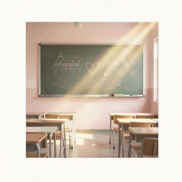 粉笔字画的小心-版本2