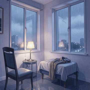 锁着雨的旧外套