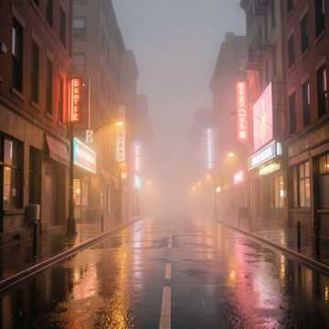 深夜的路灯