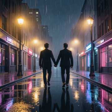 季雨晚灯