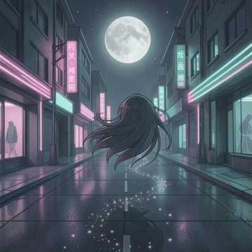 她发梢的风