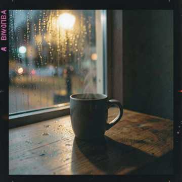 咖啡凉在雨夜前