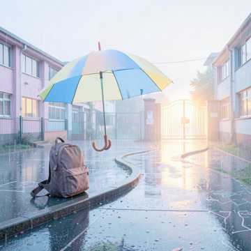书包里的雨伞