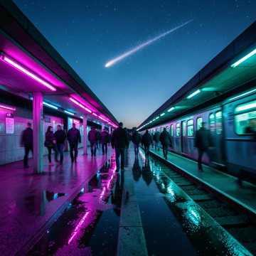 流星错位站台