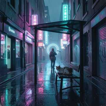 霓虹疏影