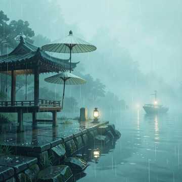 烟雨摇