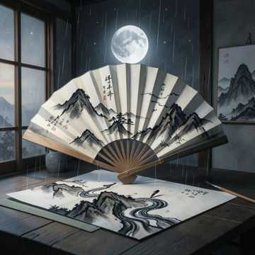 墨痕听雨