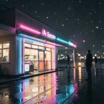 便利店外的回眸