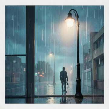 雨声托腮