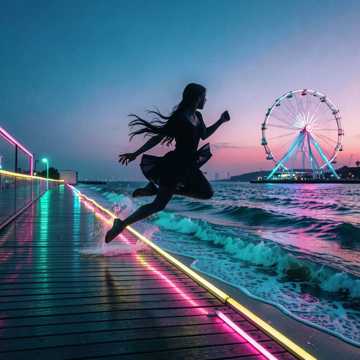 海风点燃