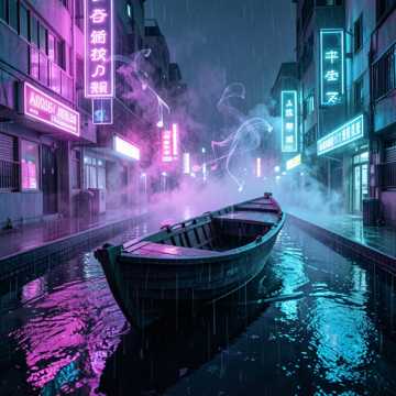 霓虹晚舟