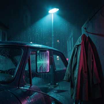 雨痕撞碎半句晚安