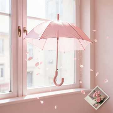 晾干的雨伞
