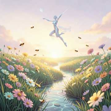 蝶舞花香天地间