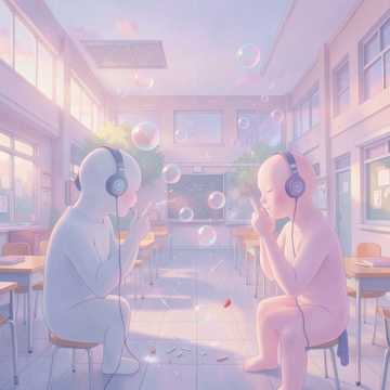 初夏气泡躲猫猫