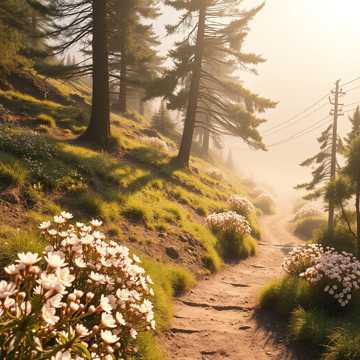山间开花