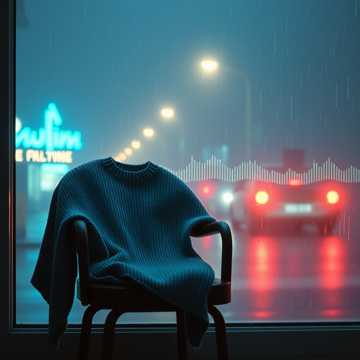 打湿灰毛衣的夜雨