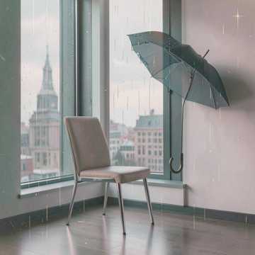 雨后空椅