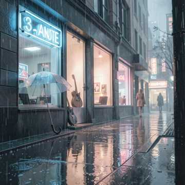 等雨停的人