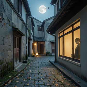故城风染旧砖墙