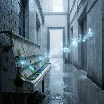 旧钢琴的雨花