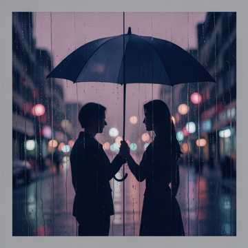 雨没撑伞