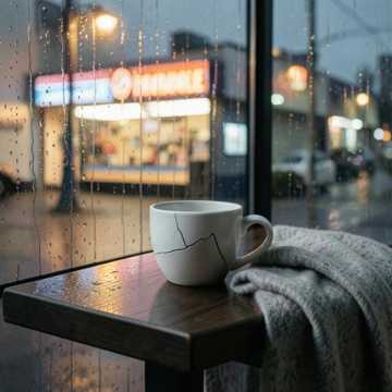窗边的雨声