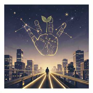 掌心散作星辰