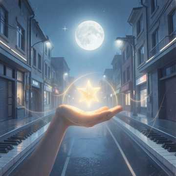 风接住落单的星光