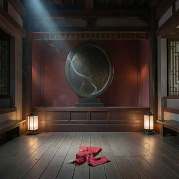 铜镜映眉