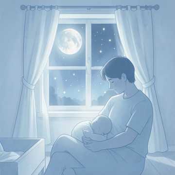 宝宝窗帘里的星星
