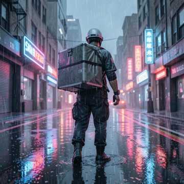 暴雨压浪