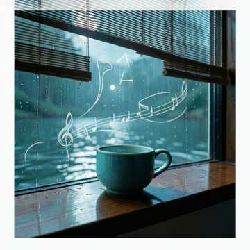 青瓷听雨