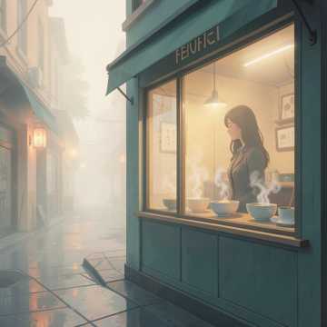 蒸腾的晨光