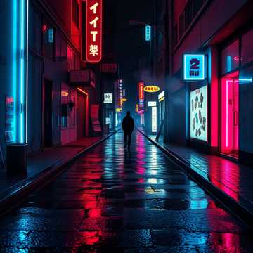 空巷霓虹书