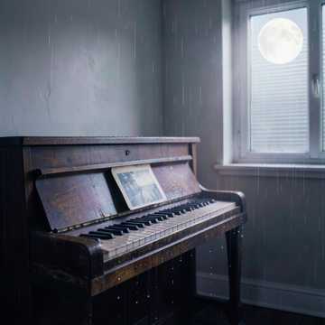 旧钢琴淋雨