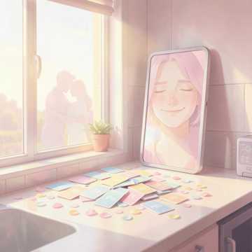 妈妈开心点