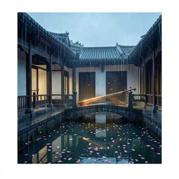 雨墨染旧笺