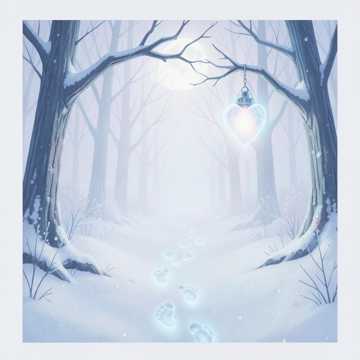 在雪中