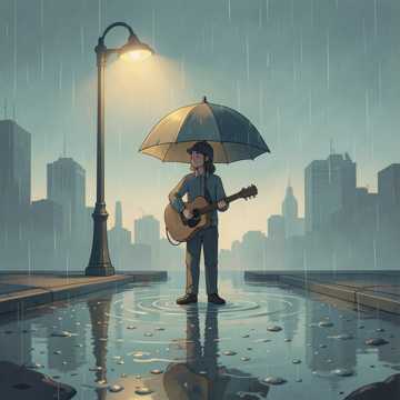 雨丝背对背