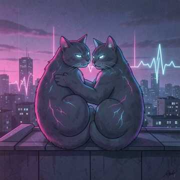 两只怕疼的猫