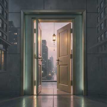 迟开的门一直空