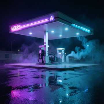 霓虹加油站
