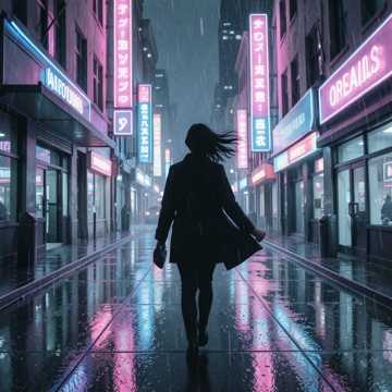 霓虹背影