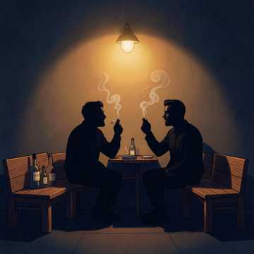 烟圈兄弟酒桌