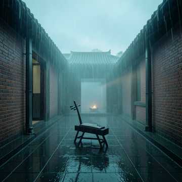 檐下雨声