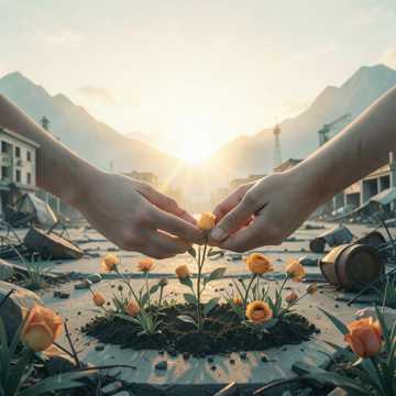 烽烟种花